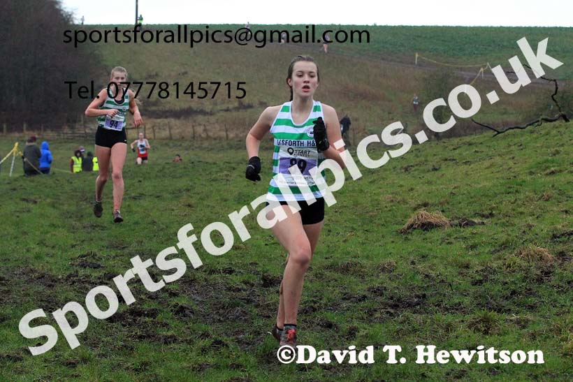 Womens under-17s and under-20s 2022 North Eastern Harrier League, Thornley Farm, Peterlee, County Durham. Photo: David T. Hewitson/Sports for All Pics